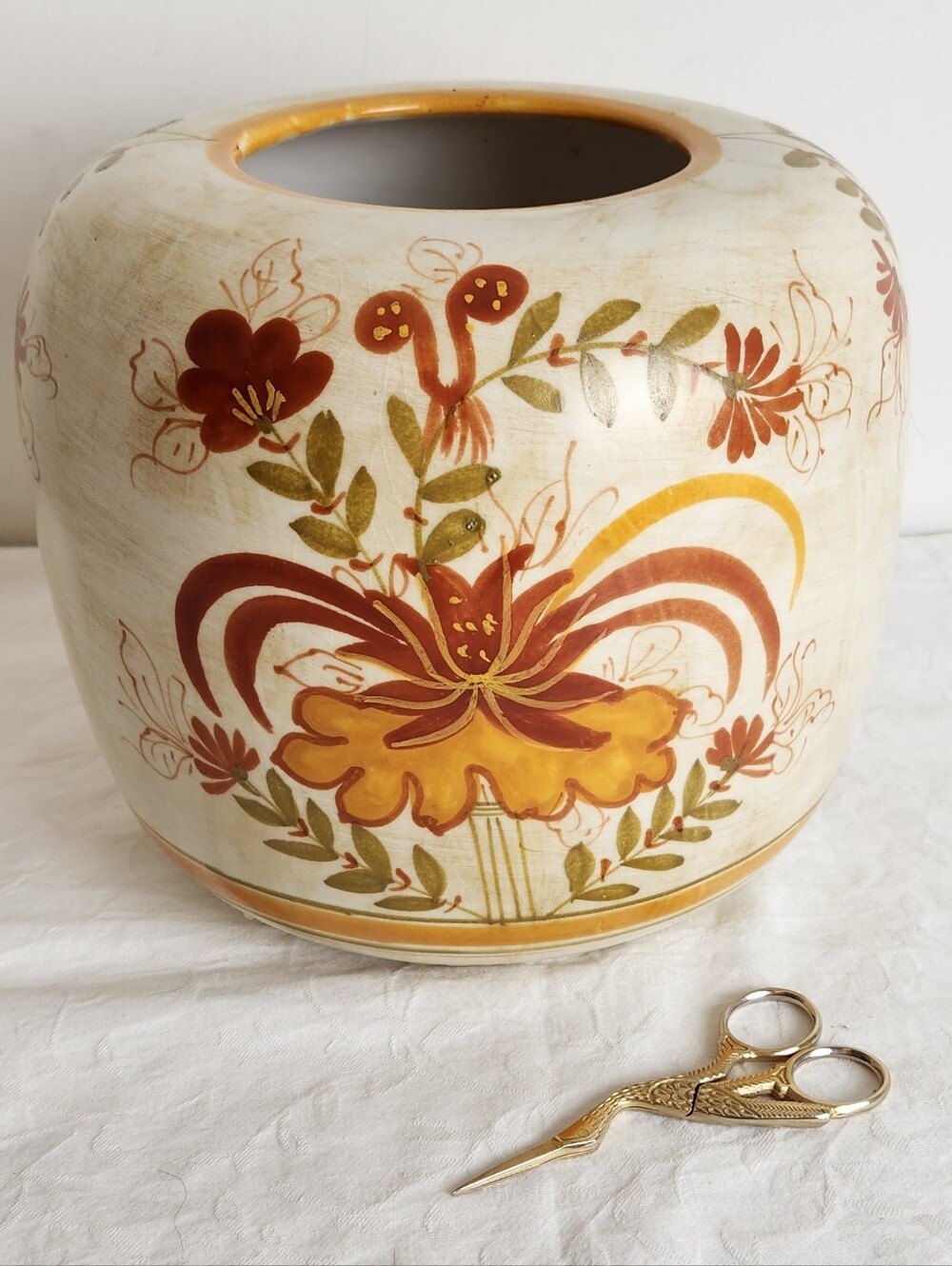 Vtg HBC Italian Pottery Ceramic Vase